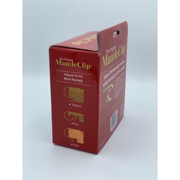 MantleClip 12 pack, Silver, Holiday Mantle Stocking Holder, Light, Garland Decor - Picture 4 of 5